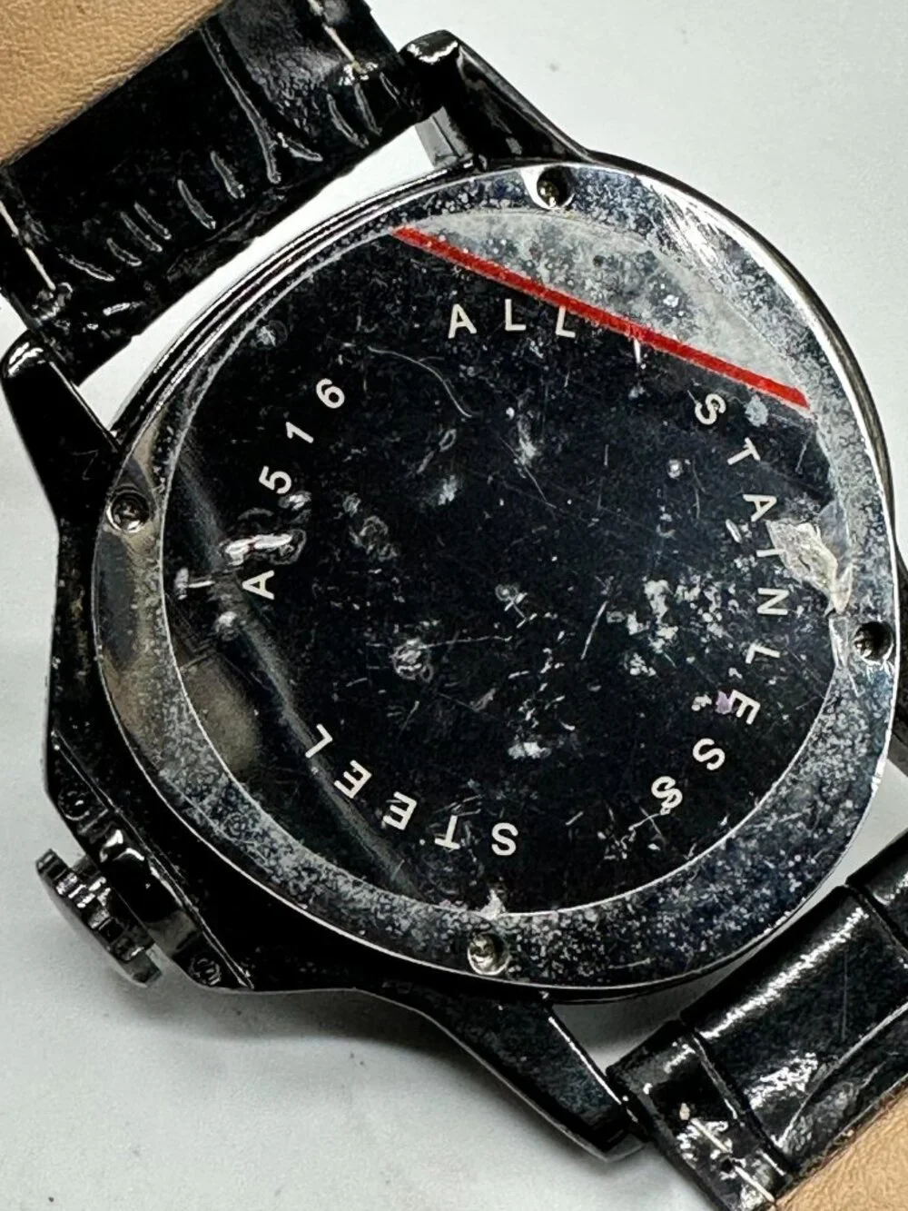 Winner Automatic Watch 49mm Black Triangle Case Skeleton Dial Leather Band